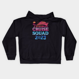 Family Cruise Squad 2023 Family Matching Group Squad Trip Kids Hoodie